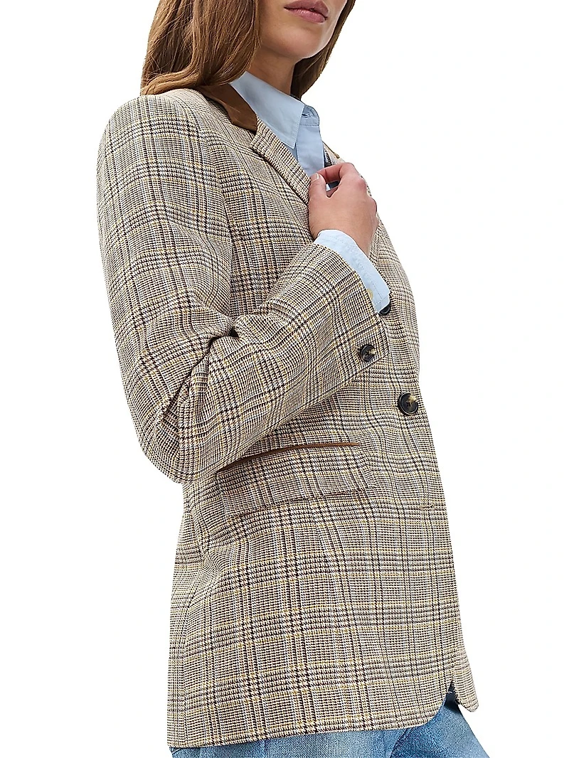 Evia Plaid Blazer