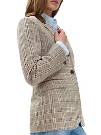Evia Plaid Blazer