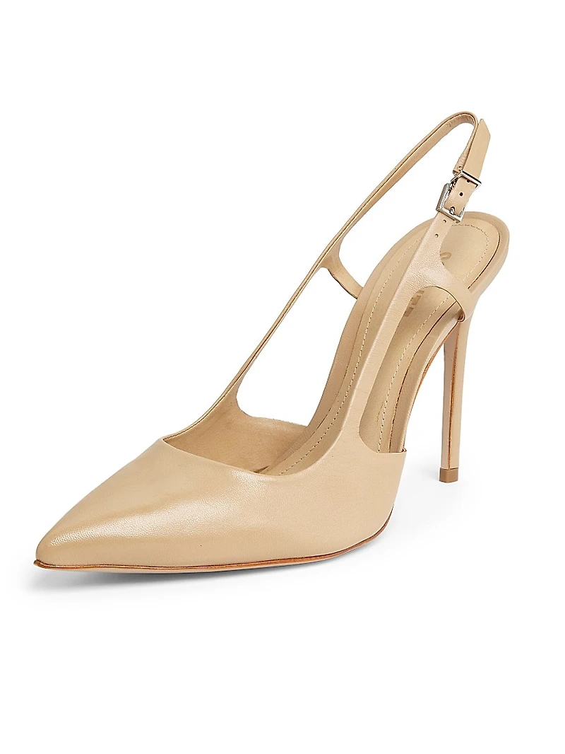 Boris 110MM Leather Slingback Pumps