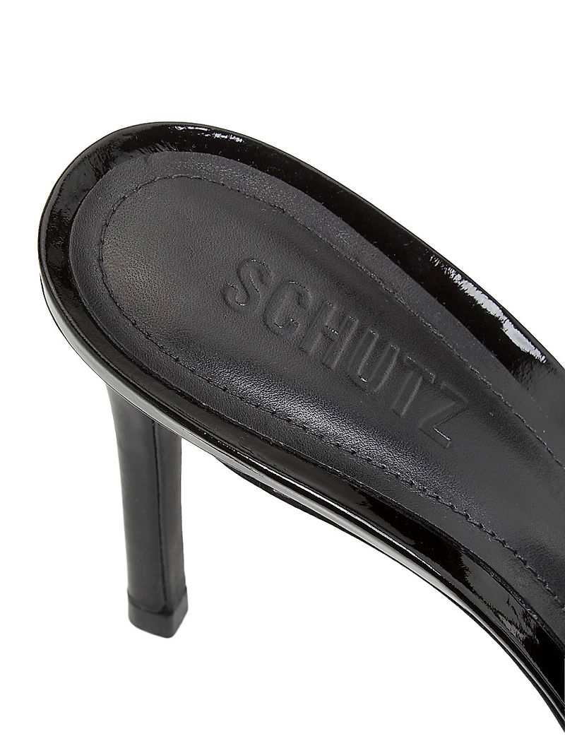 Cloe 100MM Patent Leather Sandals