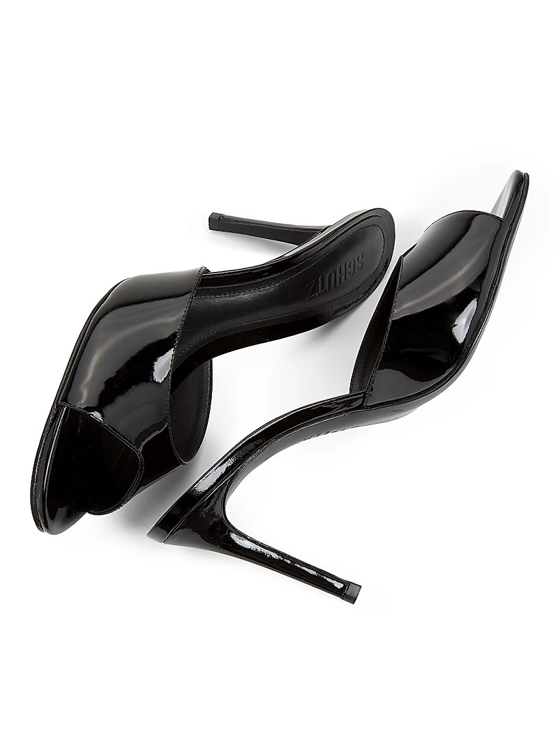 Cloe 100MM Patent Leather Sandals