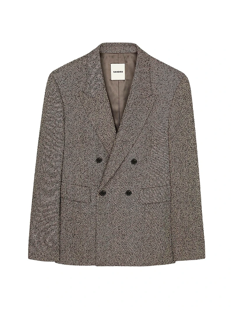 Double-Breasted Suit Jacket