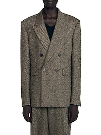 Double-Breasted Suit Jacket