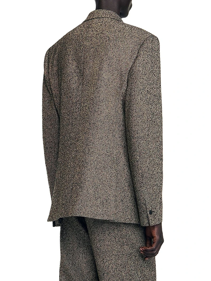 Double-Breasted Suit Jacket