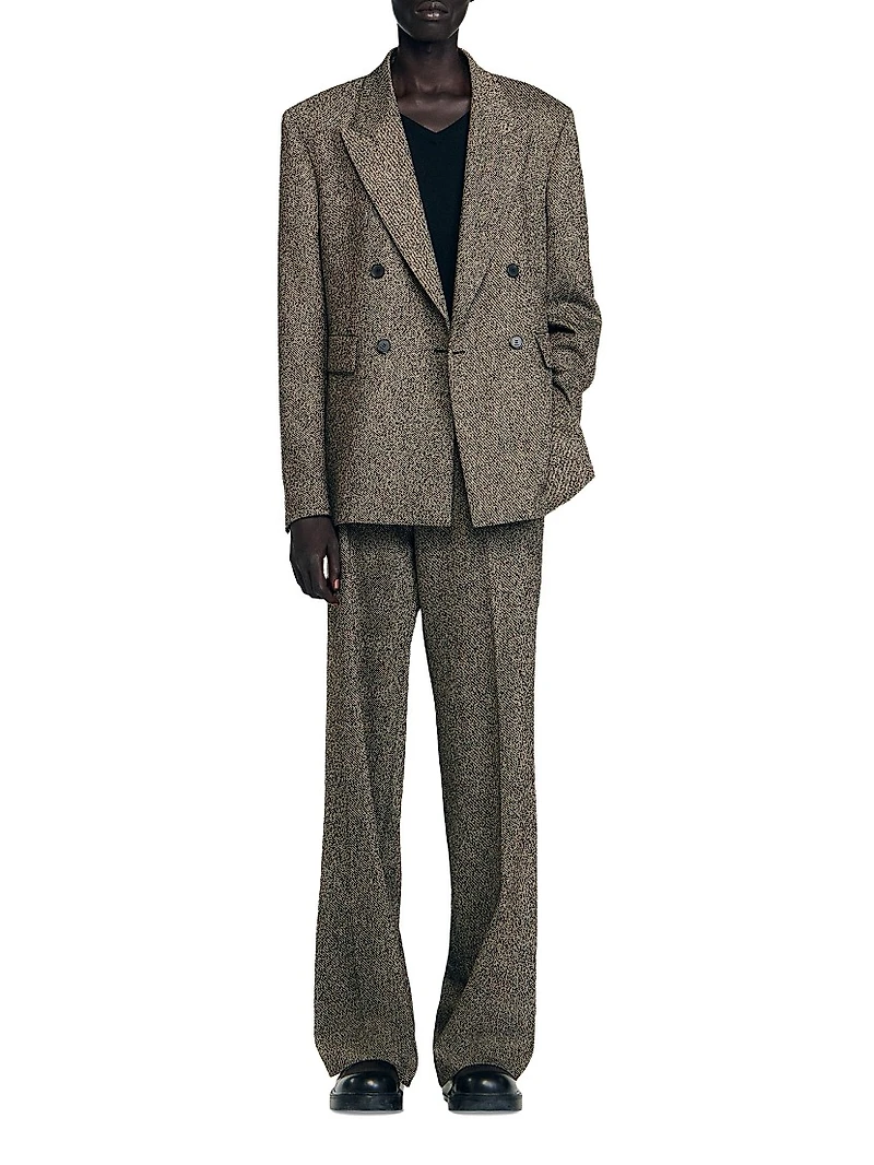 Double-Breasted Suit Jacket