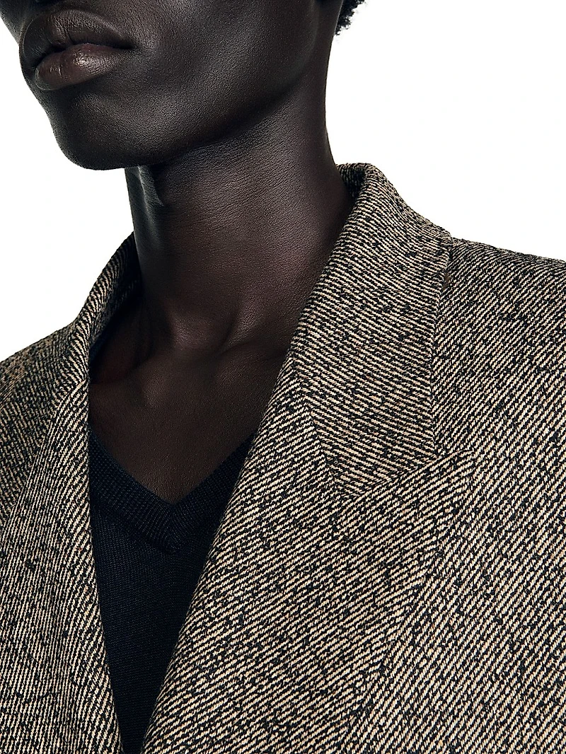 Double-Breasted Suit Jacket