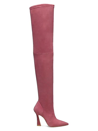 Ultravinnie 100MM Suede Over-The-Knee Boots