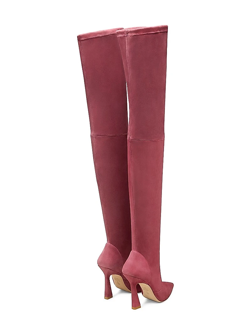 Ultravinnie 100MM Suede Over-The-Knee Boots
