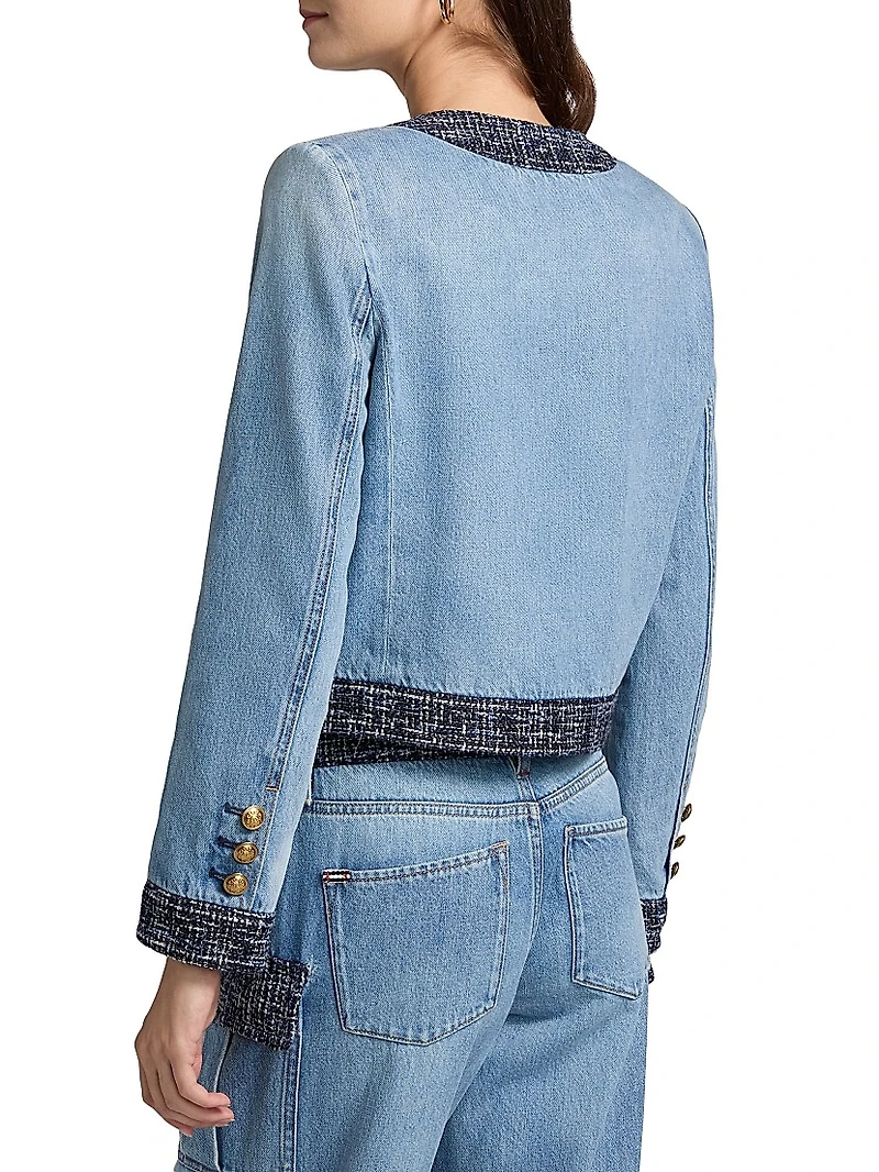 Landon Denim Cropped Jacket
