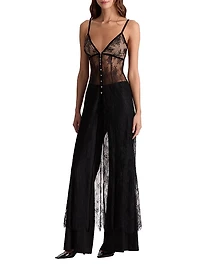 Melodie Embellished Lace Maxi Top