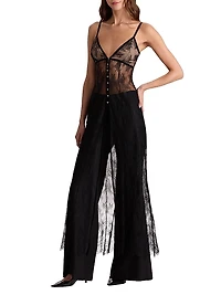 Melodie Embellished Lace Maxi Top