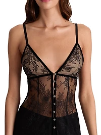 Melodie Embellished Lace Maxi Top