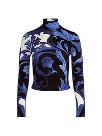 Delaina Turtleneck Crop Top