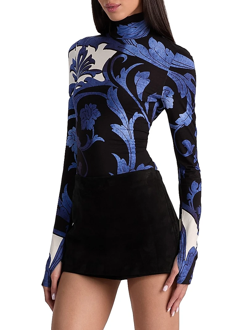 Delaina Turtleneck Crop Top