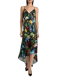 Luciana High-Low Midi-Slipdress