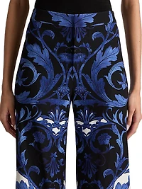 Ronnie Printed Wide-Leg Trousers
