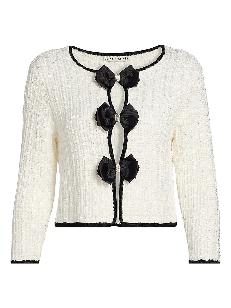Akira Embellished Bow Cardigan