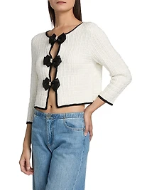 Akira Embellished Bow Cardigan