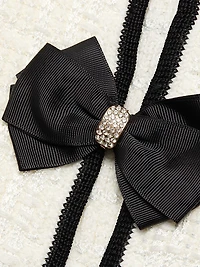 Akira Embellished Bow Cardigan