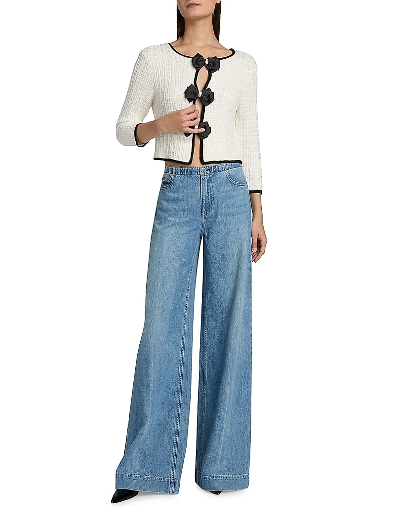 Akira Embellished Bow Cardigan