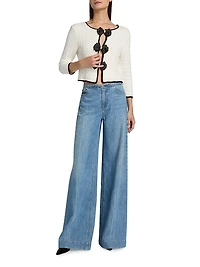 Akira Embellished Bow Cardigan