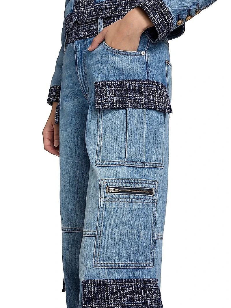 Cay Baggy Denim Cargo Jeans