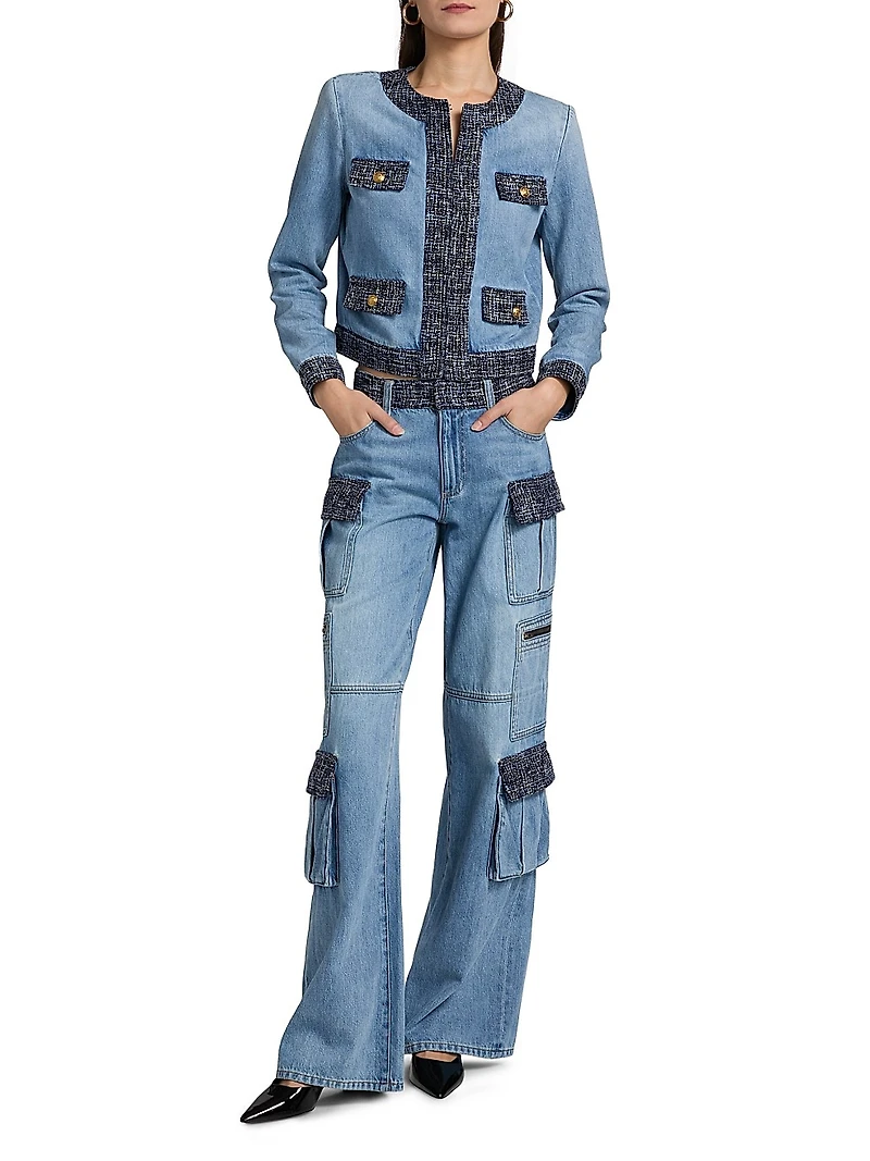 Cay Baggy Denim Cargo Jeans