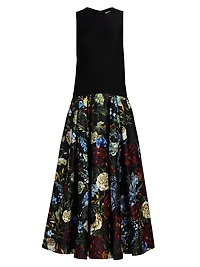 Adley Floral Drop-Waist Maxi Dress