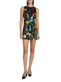 Wynell Floral Sleeveless Sheath Minidress