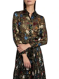 Willa Floral Semi-Sheer Top