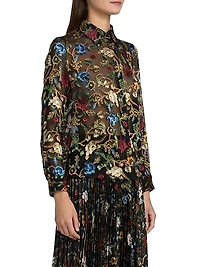 Willa Floral Semi-Sheer Top