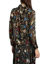 Willa Floral Semi-Sheer Top