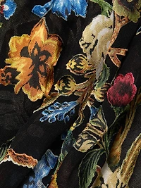 Willa Floral Semi-Sheer Top