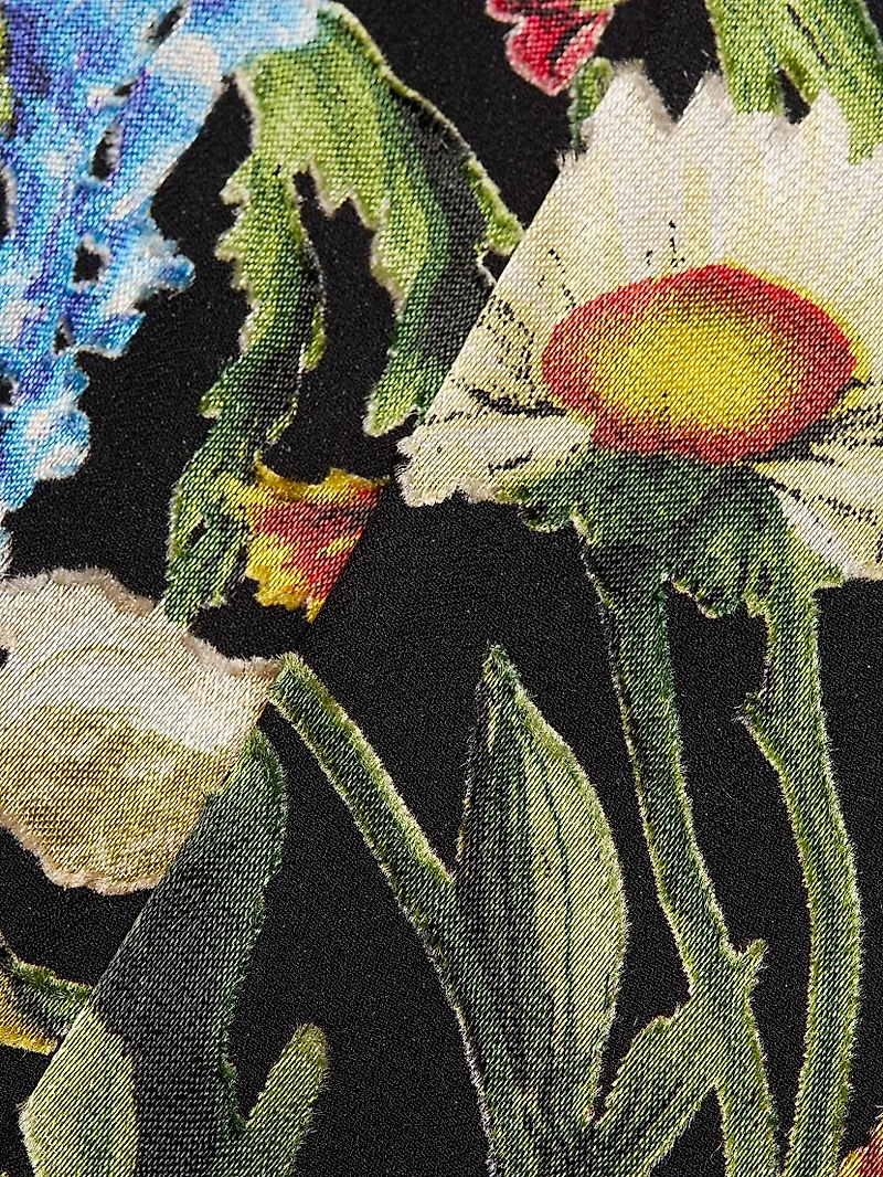 Brentley Floral Tie-Neck Blouse