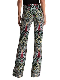 Teeny Paisley Boot-Cut Pants