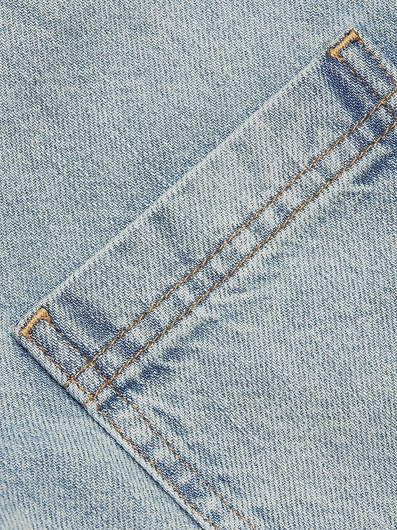 Tesha Denim Crop Shirt