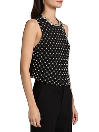 Amal Embellished Boxy Tank