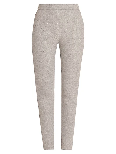 Zipped Stretch-Wool-Cotton Leggings