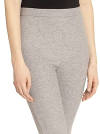 Zipped Stretch-Wool-Cotton Leggings
