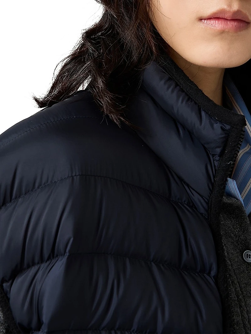 Light Pongé Down Vest