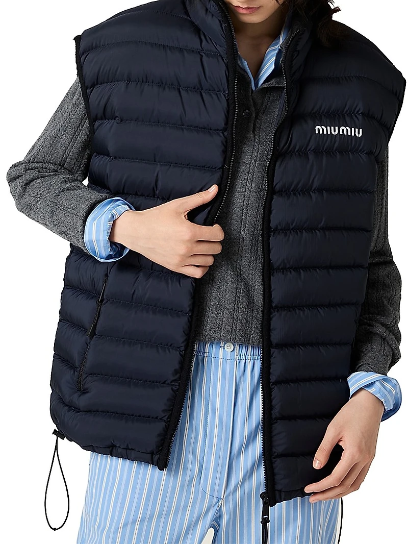Light Pongé Down Vest