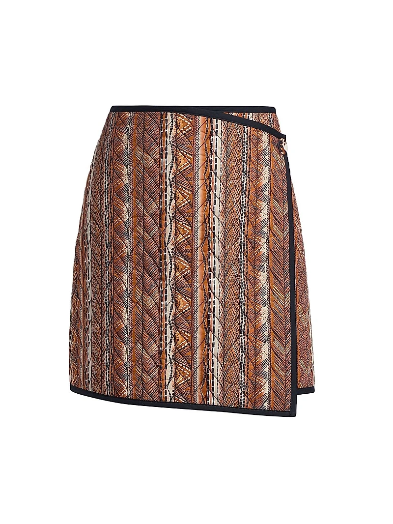 Orca Quilted Cotton Miniskirt