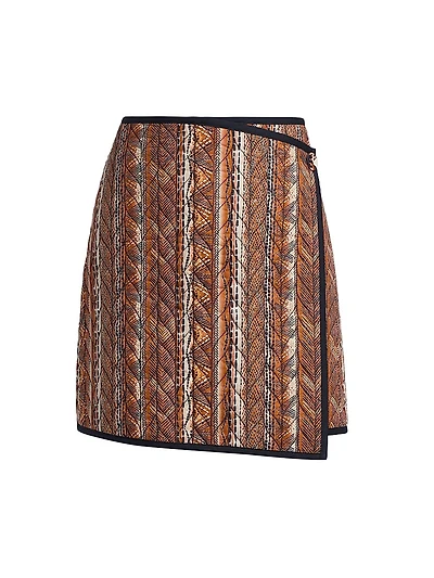Orca Quilted Cotton Miniskirt