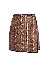 Orca Quilted Cotton Miniskirt