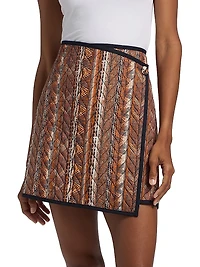 Orca Quilted Cotton Miniskirt