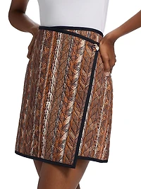 Orca Quilted Cotton Miniskirt