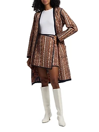 Orca Quilted Cotton Miniskirt