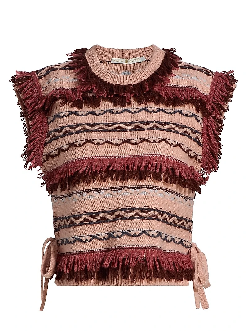 Desmond Wool Fringed Top