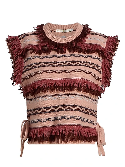Desmond Wool Fringed Top