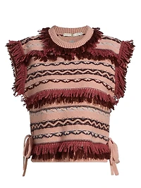 Desmond Wool Fringed Top